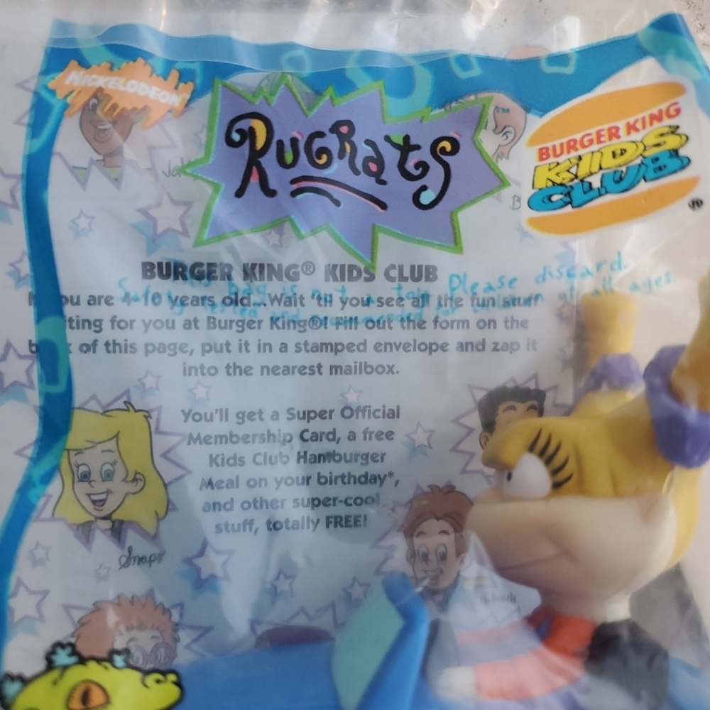 Burger King Nickelodeon Rugrats Movie Angelica In Blue Toy Car - Picture 2 of 5